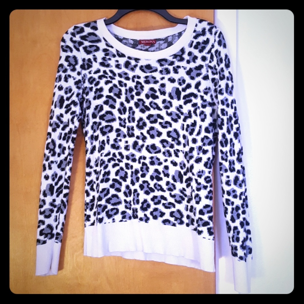 Leopard print sweater